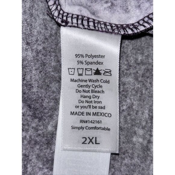 NWT Lularoe Ariel Purple Blue Three Tier Summer Stretch Dress Pockets Sz 2XL - Picture 11 of 16